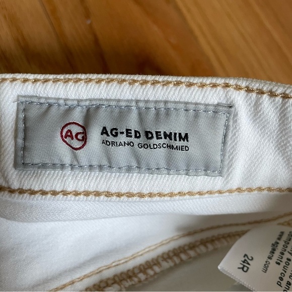 Adriano Goldschmied Denim The Erin Pencil Skirt 1 Year Neutral White Size 24R - Picture 4 of 10